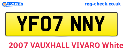 YF07NNY are the vehicle registration plates.