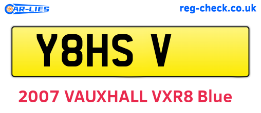Y8HSV are the vehicle registration plates.
