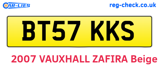 BT57KKS are the vehicle registration plates.