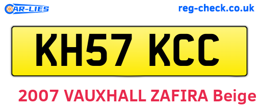 KH57KCC are the vehicle registration plates.
