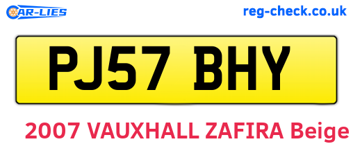 PJ57BHY are the vehicle registration plates.