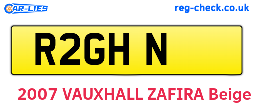 R2GHN are the vehicle registration plates.