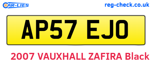 AP57EJO are the vehicle registration plates.