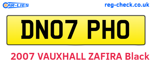 DN07PHO are the vehicle registration plates.