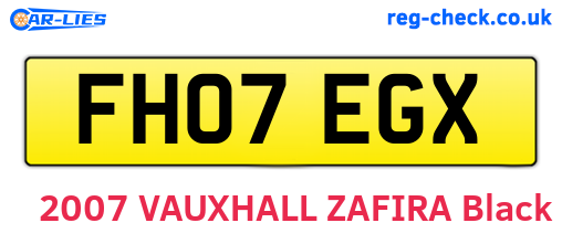 FH07EGX are the vehicle registration plates.