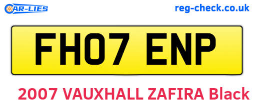 FH07ENP are the vehicle registration plates.