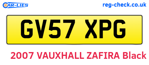 GV57XPG are the vehicle registration plates.
