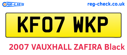 KF07WKP are the vehicle registration plates.