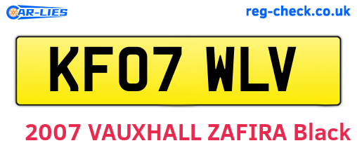 KF07WLV are the vehicle registration plates.