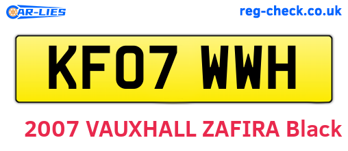 KF07WWH are the vehicle registration plates.