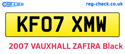 KF07XMW are the vehicle registration plates.