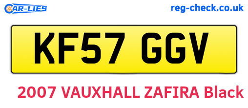 KF57GGV are the vehicle registration plates.