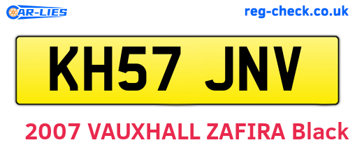 KH57JNV are the vehicle registration plates.