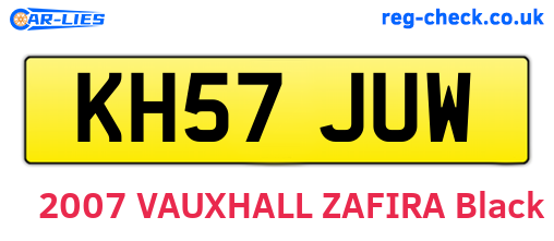 KH57JUW are the vehicle registration plates.