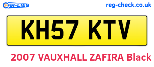 KH57KTV are the vehicle registration plates.