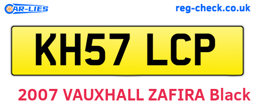 KH57LCP are the vehicle registration plates.