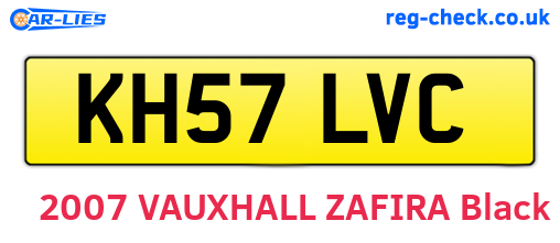 KH57LVC are the vehicle registration plates.