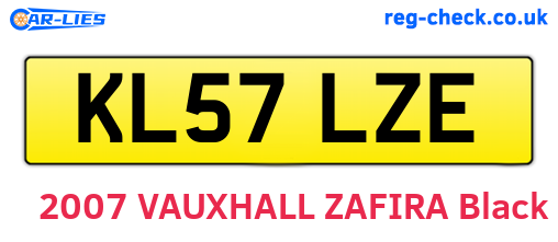 KL57LZE are the vehicle registration plates.