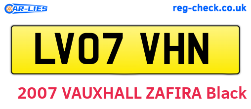 LV07VHN are the vehicle registration plates.