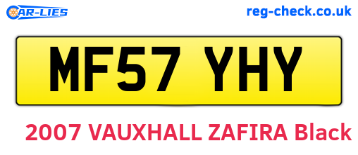 MF57YHY are the vehicle registration plates.