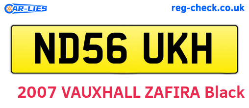 ND56UKH are the vehicle registration plates.