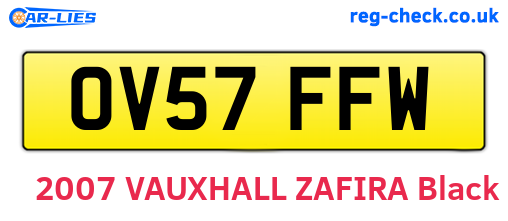 OV57FFW are the vehicle registration plates.