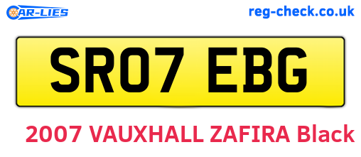 SR07EBG are the vehicle registration plates.