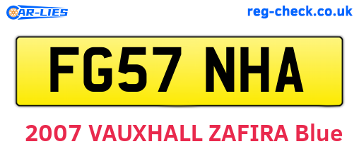 FG57NHA are the vehicle registration plates.