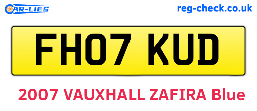 FH07KUD are the vehicle registration plates.