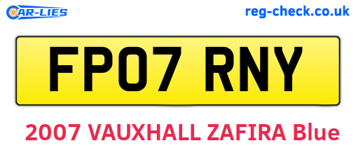 FP07RNY are the vehicle registration plates.