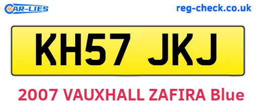 KH57JKJ are the vehicle registration plates.