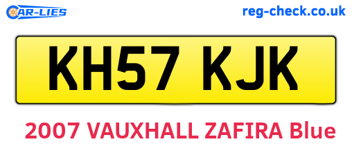 KH57KJK are the vehicle registration plates.