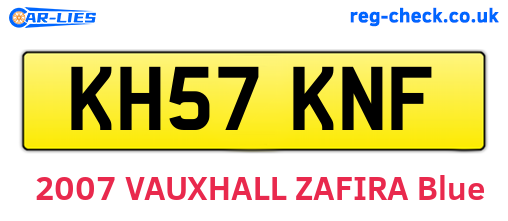 KH57KNF are the vehicle registration plates.