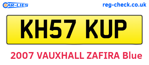 KH57KUP are the vehicle registration plates.
