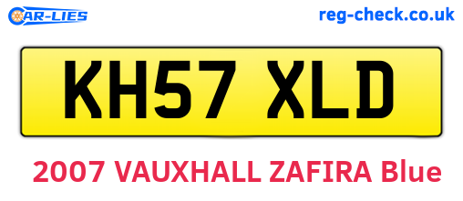KH57XLD are the vehicle registration plates.