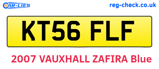 KT56FLF are the vehicle registration plates.