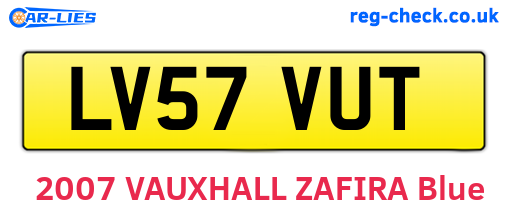 LV57VUT are the vehicle registration plates.