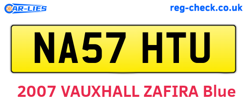 NA57HTU are the vehicle registration plates.