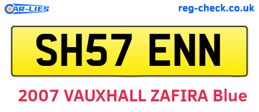 SH57ENN are the vehicle registration plates.