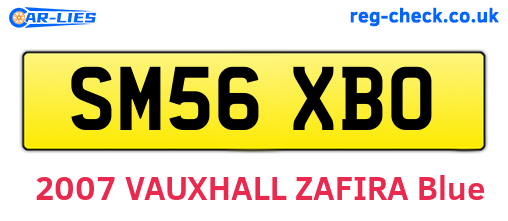 SM56XBO are the vehicle registration plates.