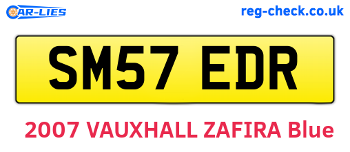 SM57EDR are the vehicle registration plates.