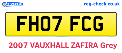 FH07FCG are the vehicle registration plates.