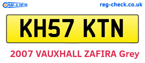 KH57KTN are the vehicle registration plates.