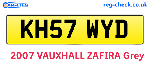 KH57WYD are the vehicle registration plates.