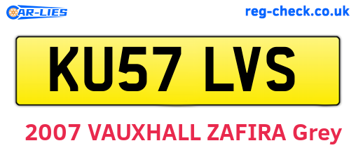 KU57LVS are the vehicle registration plates.