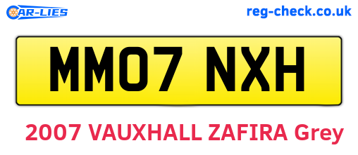 MM07NXH are the vehicle registration plates.