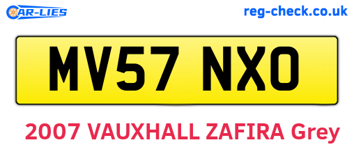 MV57NXO are the vehicle registration plates.