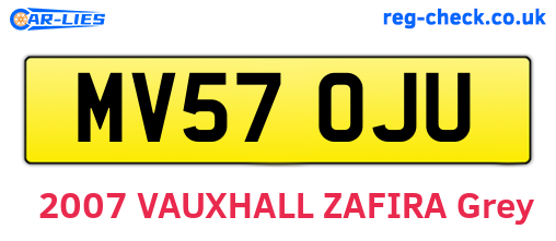 MV57OJU are the vehicle registration plates.