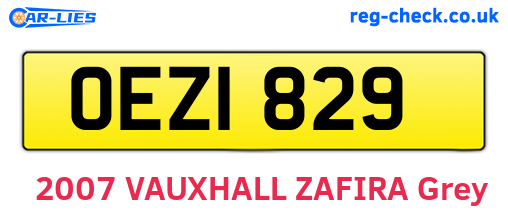 OEZ1829 are the vehicle registration plates.