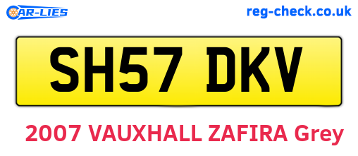 SH57DKV are the vehicle registration plates.
